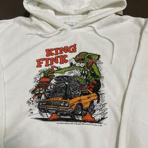 Rat Fink ラットフィンク　L パーカー　スウェット　ホワイト　長袖　新品