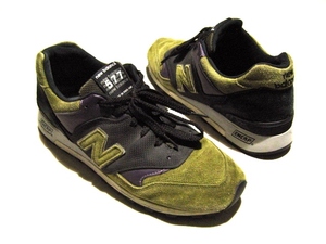 英国製 ニューバランス M577GPK 27.5㎝ newbalance カーキ系 紫 黒