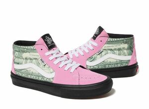 Supreme Vans Dollar Skate Grosso Mid "Pink" 29cm SUP-VANS-23SS-SGM-P