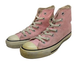 E122 CONVERSE コンバース オールスター レディース ハイカットスニーカー US5.5 24.5cm ピンク コーデュロイ