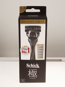 【Schick】シック「極/KIWAMI/キワミ コンボパック」刃5コ付きお得セット KWM-111 CMB 髭剃り カミソリ【未使用】