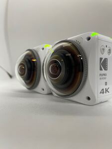 2台セット 動作確認済み KODAK PIXPRO 4KVR360 アクションカメラ ビデオカメラ コダック