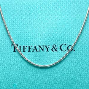 82cm ティファニー ネックレス シルバー925 スネークチェーン ロング Tiffany&Co. /24-720