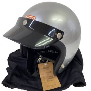 【未使用品】 TT＆CO　スーパマグナム　TT05J　ジェットヘルメット 57-58センチ シルバー系 銀系 13457-100