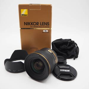 【美品/動作品】ニコン Nikon 単焦点レンズ AF-S NIKKOR 24mm f/1.4G ED フルサイズ対応【箱/収納袋付き】