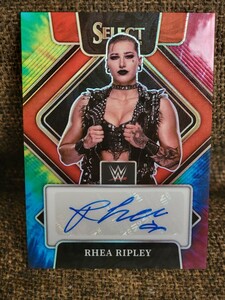 PANINI WWE SELECT 2022 Rhea Ripley 直筆サインカード タイダイパラレル 25枚限定 リアリプリー