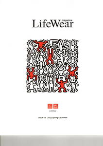 送料無料　裏表紙　キースヘリング　作品　LifeWear magazine　ユニクロ発行誌