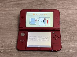 ☆ New3DS LL ☆ Newニンテンドー3DS LL メタリックレッド 動作品 本体 のみ Nintendo 3DS LL 任天堂 2120