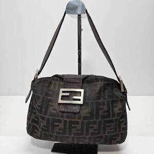 【1円スタート】FENDI　フェンディ　ズッカ　マンマバケット　ハンドバック　F7735