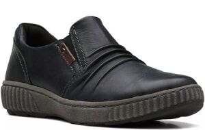 送料無料 Clarks 23cm スニーカー ブラック フラット バレエ スニーカー レザー スリッポン ローファー サンダル AAA238