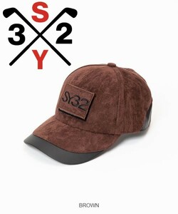 ☆新品未使用☆SY32 by SWEET YEARS GOLF☆SY DESIGN CAP☆キャップ・帽子☆ブラウン☆フリーサイズ