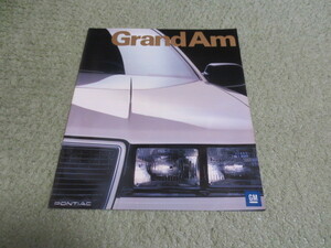 GM ポンティアック グランダム VB11S系 本カタログ 1988.3発行 PONTIAC Grand Am broshure March 1988 スズキ輸入正規モデルカタログ