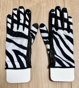 ゴルフ レディース 手袋 グローブ HJ GLOVE 両手 ペア Ｓサイズ 19～20cm ボールマーカー付 皮革 未使用