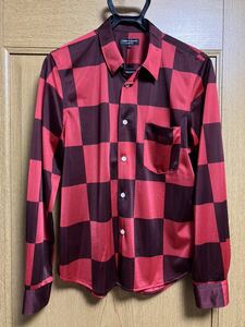 コムデギャルソンオムプリュス シャツ　市松　COMME des GARCONS HOMME PLUS 赤　チェック