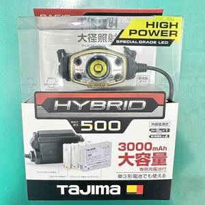 【新品未使用品】Tajima タジマ BASIC LEDヘッドライト E501D LE-E501D-SP 充電池付き 500lm ハイパワー 6307