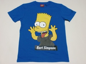 ザ シンプソンズ Tシャツ LL(XL)サイズ 青色 バンザイ Bart Simpson T-shirt 23 140920-1新長