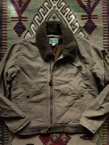 名作 RRL CLAYWORTH JACKET デッキジャケット ボンバー フライト ミリタリ B10 N1 US NAVY ARMY AIR FORCE シアリング ボア ラルフローレン