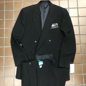 【新品】★激安タグ付き★オールシーズン礼服　サイズL A6 ブラック　黒/ノーベンツ/冠婚葬祭　アジャスター kanebo super100’s