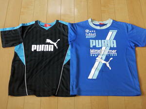 【中古】PUMA 150 サッカーウェア　半袖　2枚セット