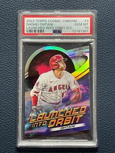 大谷翔平2022 Topps Cosmic Chrome - Launched Into Orbit Refractor - #9 PSA10 