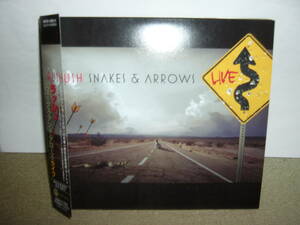 Rush モダン・へヴィネス接近以降の新機軸音楽性　後期の大傑作ライヴ盤「Snakes & Arrows Live」　二枚組仕様初回限定盤　国内盤中古。