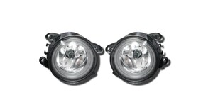 フォグランプ ジムニー JB23 キャラバン NV350 E26 ホワイト LED ファイバー イカリング付き フロント 左右