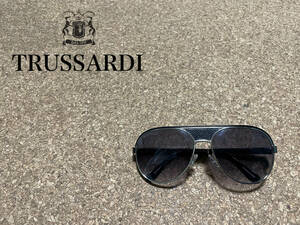 ◯ イタリア製 ハンドメイド TRUSSARDI 1911 レザー フレーム ティアドロップ サングラス / トラサルディ 眼鏡 Mens #Sirchive