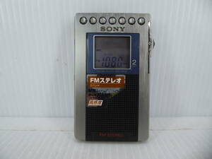 ★☆SONY ワイドFM対応 FMステレオ/AMポケットラジオ SRF-R430 難あり動作品 オマケ新品電池付き☆★