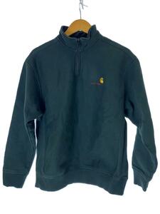 Carhartt◆スウェット/M/コットン/GRN/無地/HALF zip american script sweat