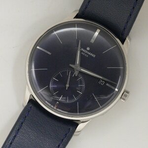 ユンハンス JUNGHANS 腕時計 マイスター メガ スモールセコンド 058/4901.00 電波時計 クオーツ メンズ 中古 美品 [質イコー]