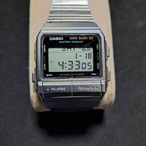 カシオ　CASIO　データバンク50　DATA BANK 50　DB-520 85年頃　豆電球　電池交換済み