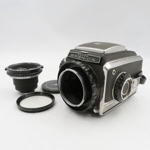 1円〜 Zenza Bronica ゼンザブロニカ MODEL C 中判フィルムカメラ NIKKOR-P 1:2.8 f=7.5cm レンズ 動作未確認 y67-3415687【Y商品】