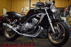 Kawasaki バリオス ZR250A 規制前フルパワー45ps A1 DICracingアルミフルエキマフラー ETC装着済み 整備点検済み レスポンス抜群 E/G絶好調