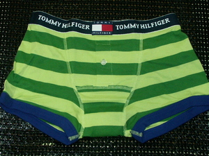 ●3241　新品本物即決★TOMMY HILFIGER　トミーヒルフィガー【M】メンズショートボクサーパンツ・グリーン