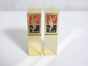 未使用 Yves Saint Laurent イヴサンローラン 口紅 リップ赤 FARD A LEVRES / LIPSTICK DELICE ROUGE EXQUISITE RED 78 2本 セット　yg6636