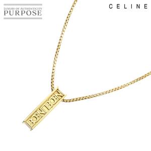 セリーヌ CELINE ルビー 0.02ct ネックレス 42cm K18 YG イエローゴールド 750 Ruby Necklace 90231023