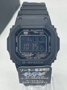 K3852◆ 【稼働品】 CASIO カシオ G-SHOCK ジーショック GW-M5610U 腕時計 タフソーラー 電波デジタル ブラック メンズ マルチバンド6