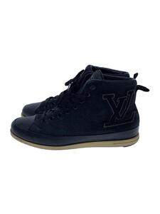 LOUIS VUITTON◆ハイカットスニーカー/UK7.5/BLK/レザー/GO1111