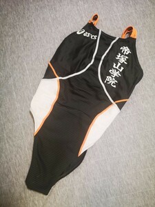 競泳水着 アシックス asics　サイズＭ　黒　ブラック　大学　競泳　水着　水泳