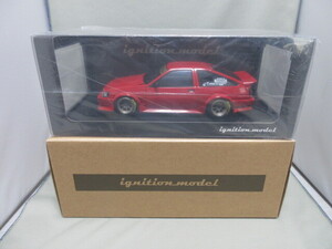 ★IG ignition model イグニッションモデル　1/18★2611　RAUH-Welt　RWB　AE86　レッド　ワタナベホイール★