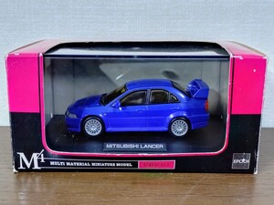 MTECH エムテック 1/43 三菱 ランサーエボリューションⅥ ミニカー エポック社 ランスブルー ランエボ 現状品