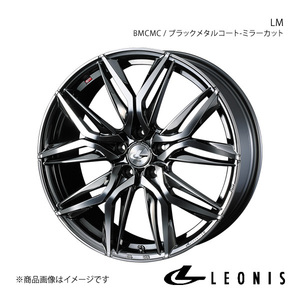 LEONIS/LM フーガ Y51 4WD アルミホイール1本 【20×8.5J 5-114.3 INSET45 BMCMC(ブラックメタルコート/ミラーカット)】 0040851