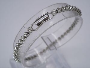 【69】SWAROVSKI スワロフスキー テニスブレスレット 長さ約17.5cm TIA