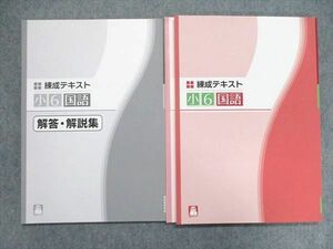 UR84-189 塾専用 小6/小学6年 練成テキスト 国語 単元別テスト付 問題/解答付計2冊 sale 17S5B