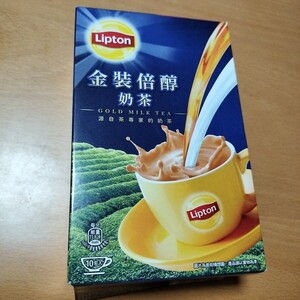 Lipton香港限定「金装倍醇茶」　ゴールドミルクティー　10包　