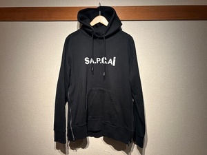 ♪送料無料★sacai × A.P.C.★名作★パーカー★SA.P.C.AI★サカイ × アーペーセー★フーディー★AD2021★RN.149947★ブラック(黒)★L♪