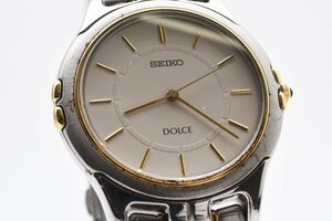 セイコー ドルチェ ラウンド コンビ 5E31-600A クォーツ メンズ 腕時計 SEIKO