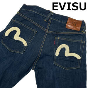 美品 EVISU エヴィス No.3 2連カモメ W31 (約81cm W32相当) 白カモメ デニム パンツ ジーンズ