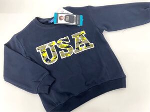 新品■ANDY&EVAN 男の子 キッズ USA トレーナー 4T / 4歳 100 ネイビー