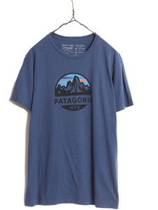 USA製 パタゴニア プリント 半袖 Tシャツ メンズ М / Patagonia アウトドア スコープ グラフィック スリムフィット オーガニック コットン